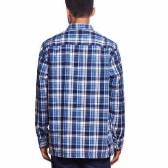 Weatherproof Vintage Men's Fleece Lined Plaid Flannel Shirt Jacket - Picture 4 of 7